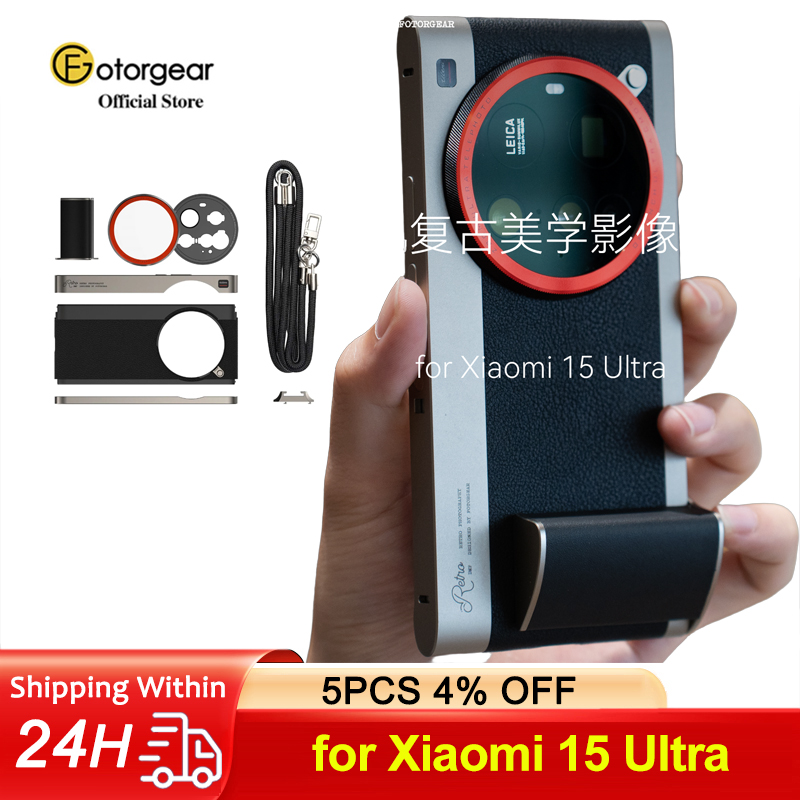 Photography Kit Xiaomi 15 Ultra - Casing Ponsel Fotografi Profesional Retro Klasik