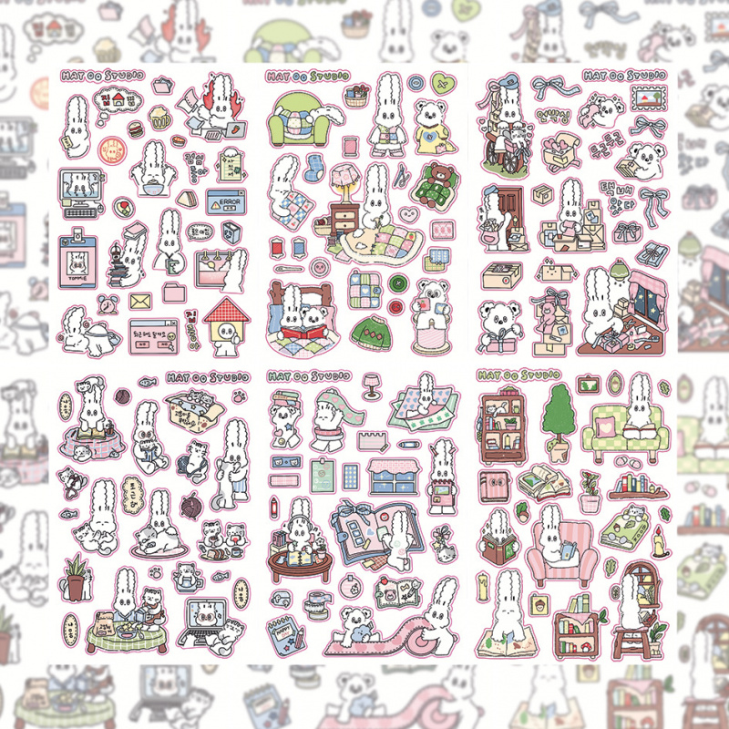 Photography Magazine - Stiker Kelinci Kartun Kawaii Lucu Korea