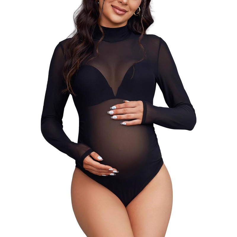 Bodysuit Ibu Hamil Kerah Mock  - Photography Club ulasan dan harga