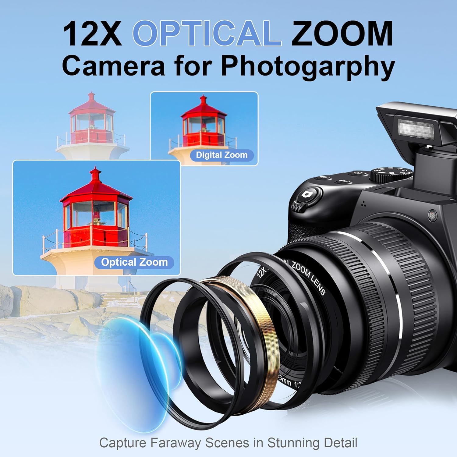 Kamera Digital 4K HD untuk Fot - Photography Natural Lighting ulasan dan harga