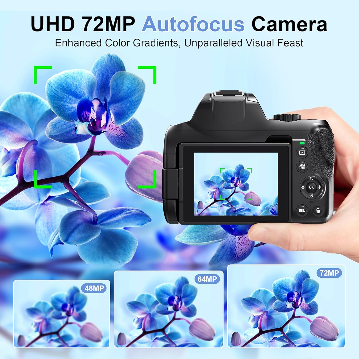 Kamera Digital 4K HD untuk Fot - Photography Natural Lighting ulasan dan harga