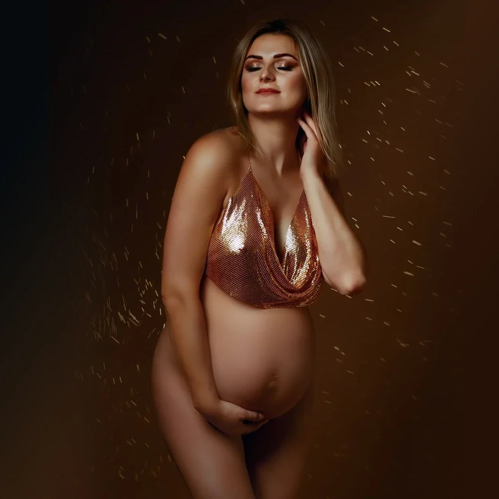 Gaun Hamil Seksi dengan Rantai - Photography Club ulasan dan harga
